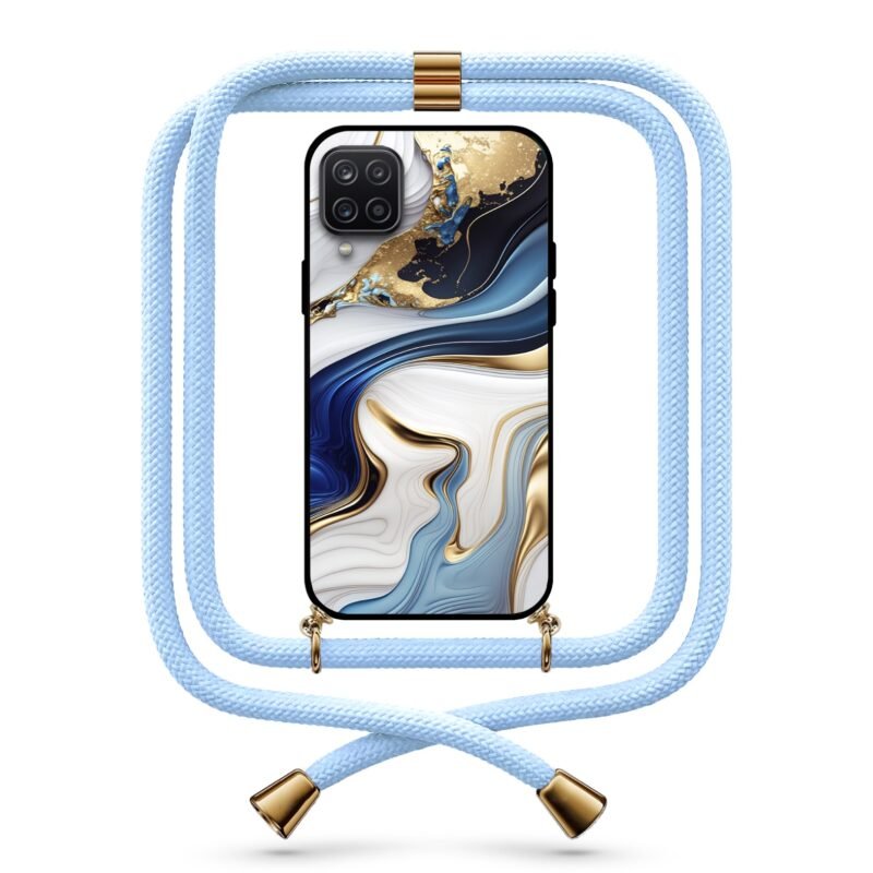 Liquid abstract θήκη με κορδόνι & σχέδιο 9783 για Galaxy A12