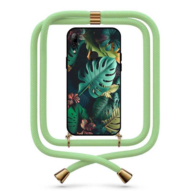 Jungle leaves θήκη με κορδόνι & σχέδιο 9738 για Honor 10 Lite