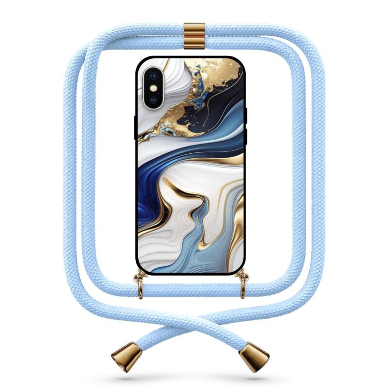 Liquid abstract θήκη κινητού με κορδόνι 9783 γιά iPhone Xs Max