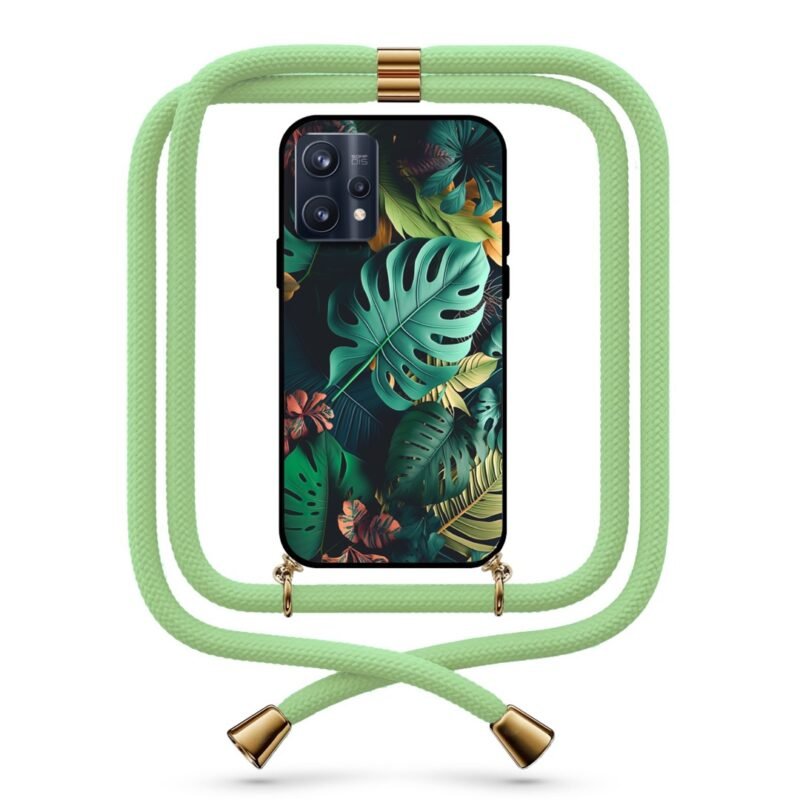 Jungle leaves θήκη με κορδόνι & σχέδιο 9738 για Realme 9 Pro Plus