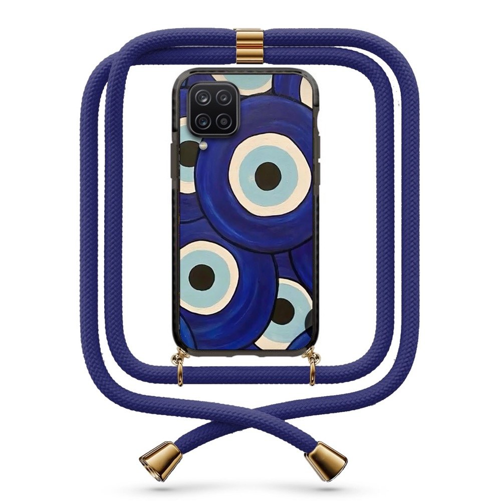 Evil eyes θήκη με κορδόνι & σχέδιο 9838 για Galaxy A12