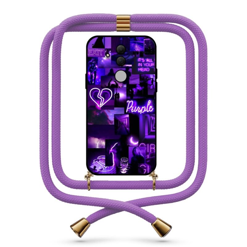 Neon quotes θήκη με κορδόνι & σχέδιο 9757 για Huawei Mate 20 Lite