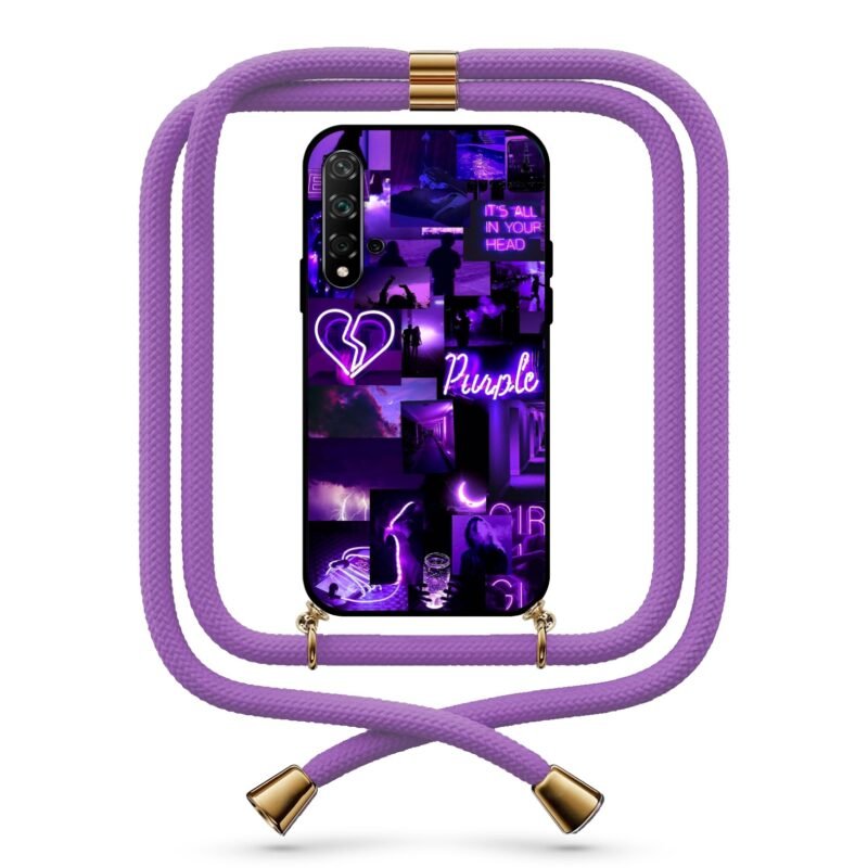 Neon quotes θήκη με κορδόνι & σχέδιο 9757 για Huawei Nova 5T