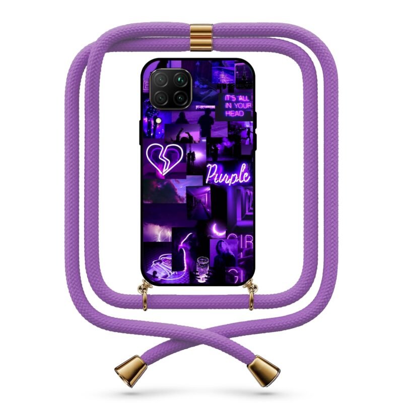 Neon quotes θήκη με κορδόνι & σχέδιο 9757 για Huawei P40 Lite