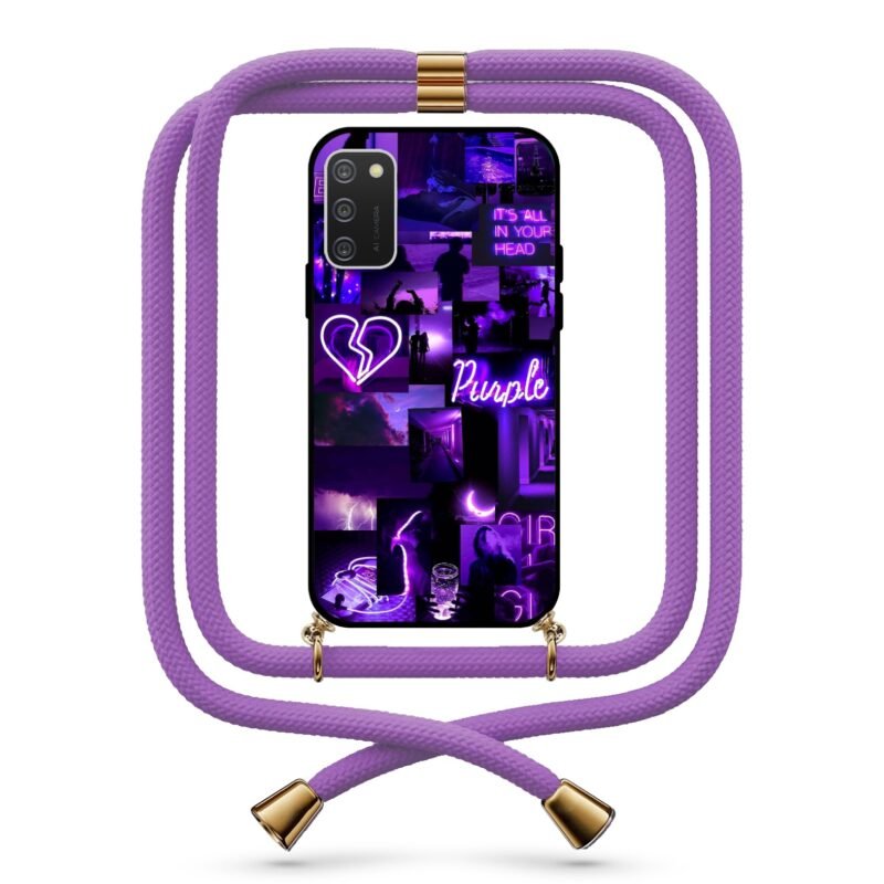 Neon quotes θήκη με κορδόνι & σχέδιο 9757 για Galaxy A02S
