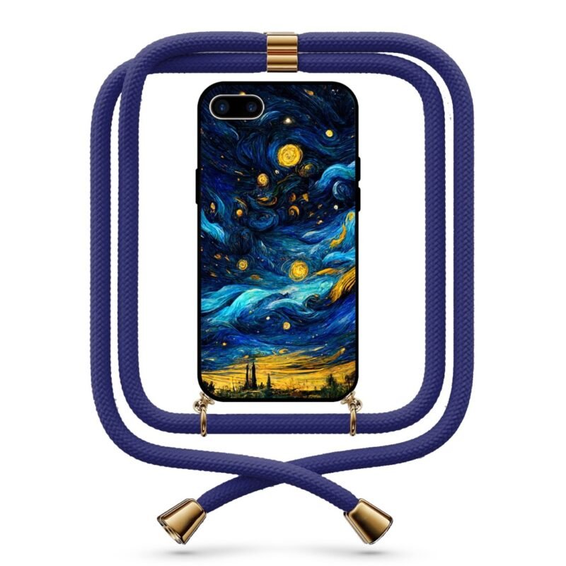 Starry Night θήκη κινητού με κορδόνι 9712 γιά iPhone 7 Plus /8 Plus