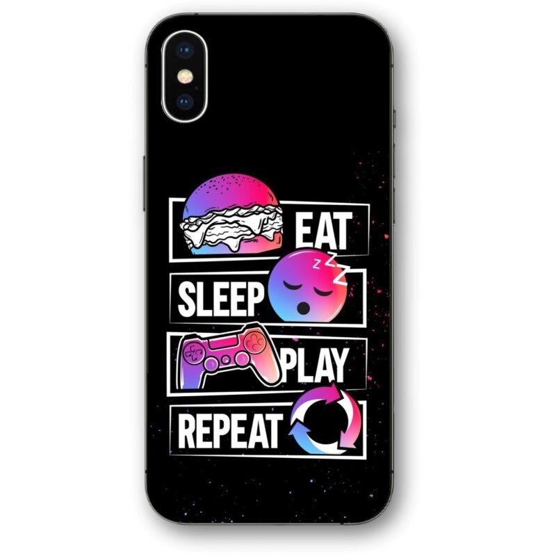 Eat sleep play θήκη κινητού 91208 γιά iPhone X/XS