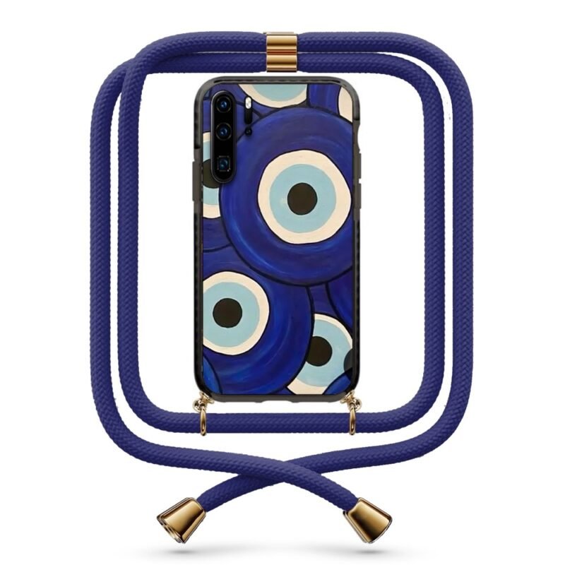 Evil eyes θήκη με κορδόνι & σχέδιο 9838 για Huawei P30 Pro