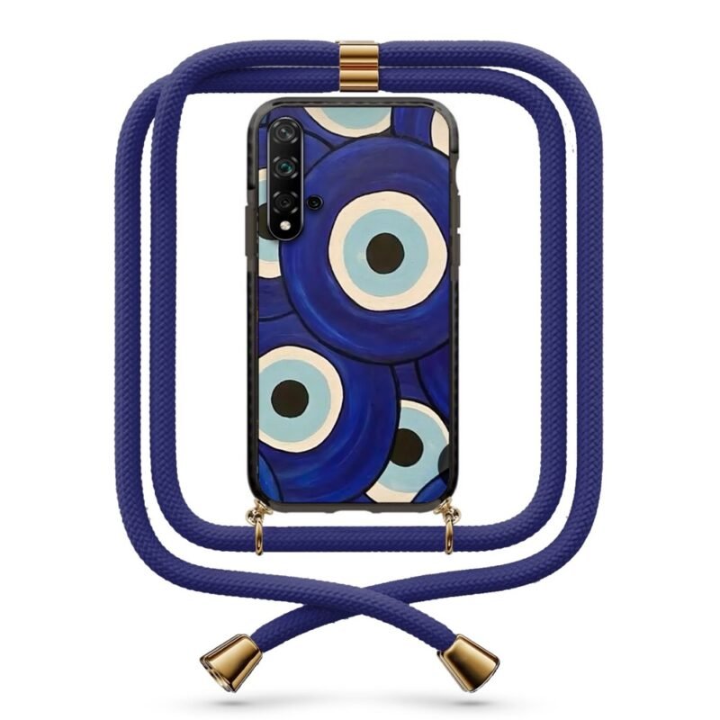 Evil eyes θήκη με κορδόνι & σχέδιο 9838 για Huawei Nova 5T