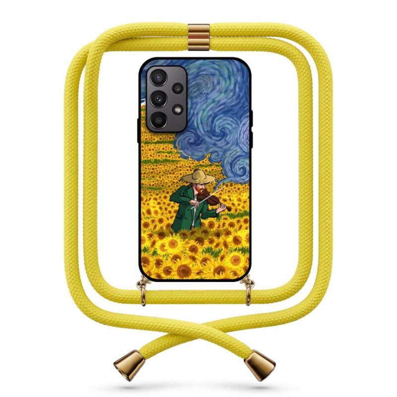 Van Gogh violin θήκη με κορδόνι & σχέδιο 9739 για Galaxy A23