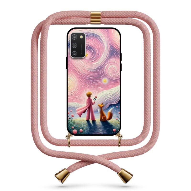 Little prince θήκη με κορδόνι & σχέδιο 9784 για Galaxy A02S