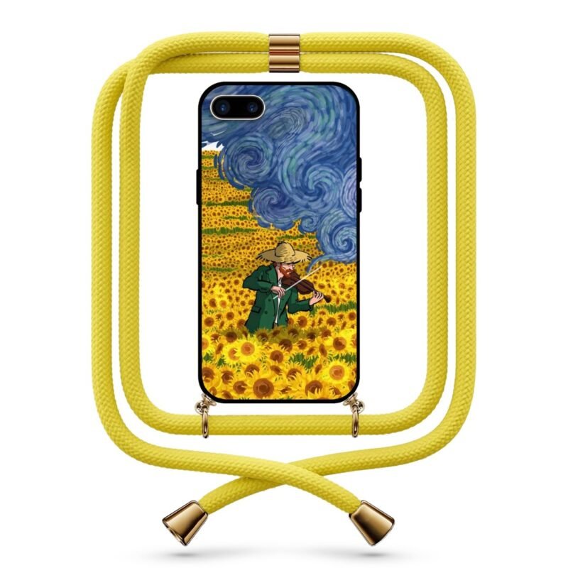 Van Gogh violin θήκη κινητού με κορδόνι 9739 γιά iPhone 7 Plus /8 Plus