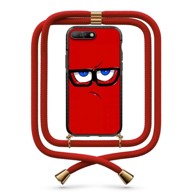 Nerdy face θήκη με κορδόνι & σχέδιο 9865 για Huawei Y6 2018