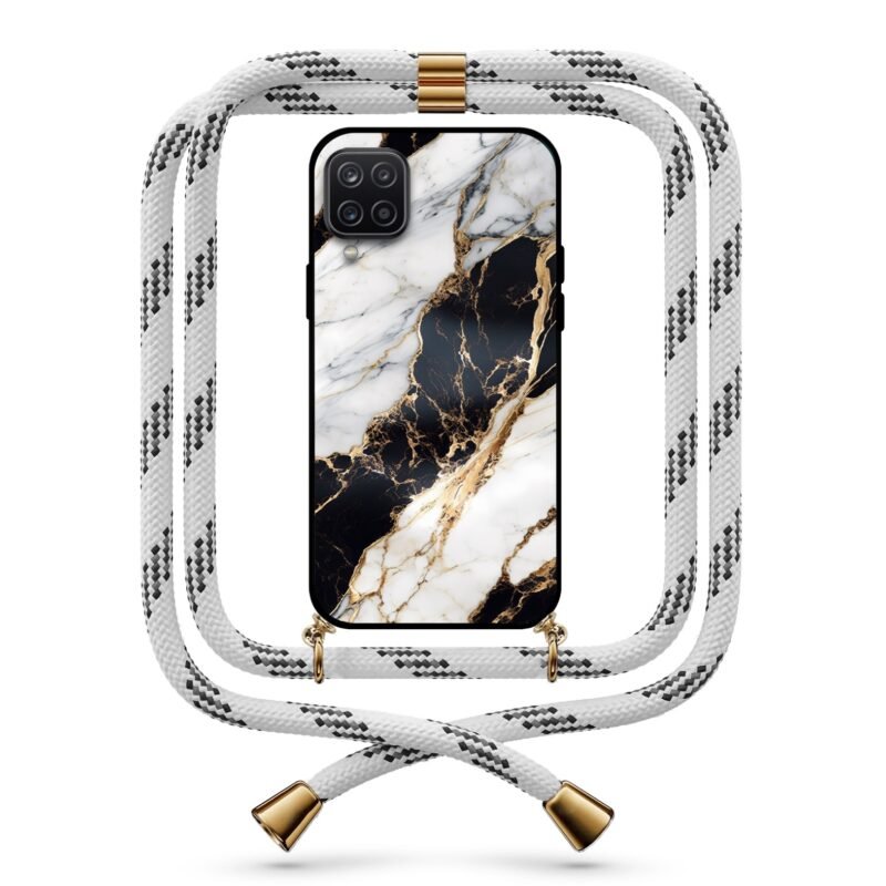 Marble θήκη με κορδόνι & σχέδιο 9785 για Galaxy A12