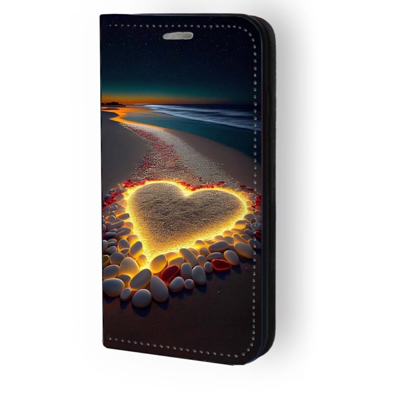 Θήκη book με σχέδιο lighting heart 91300 για iPhone 14 Pro