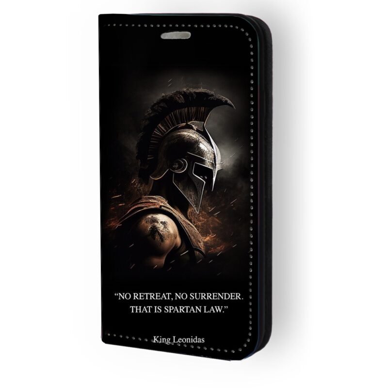 Θήκη book με σχέδιο spartan warrior 91301 για iPhone 14 Pro
