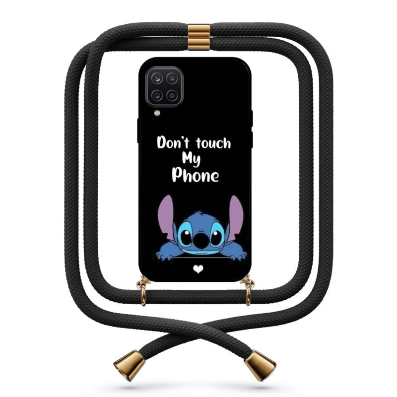Stitch θήκη με κορδόνι & σχέδιο 9786 για Galaxy A12