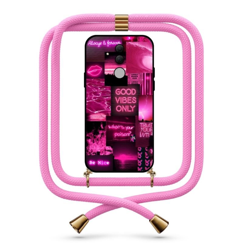 Neon quotes θήκη με κορδόνι & σχέδιο 9741 για Huawei Mate 20 Lite