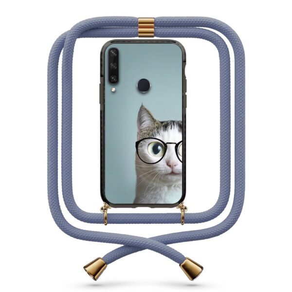 Cat glasses θήκη με κορδόνι & σχέδιο 9868 για Huawei Y6P 2020