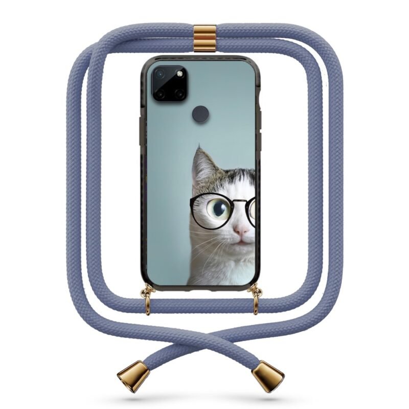 Cat glasses θήκη με κορδόνι & σχέδιο 9868 για Realme C21Y
