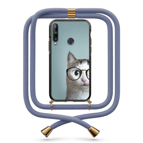 Cat glasses θήκη με κορδόνι & σχέδιο 9868 για Huawei P40 Lite E