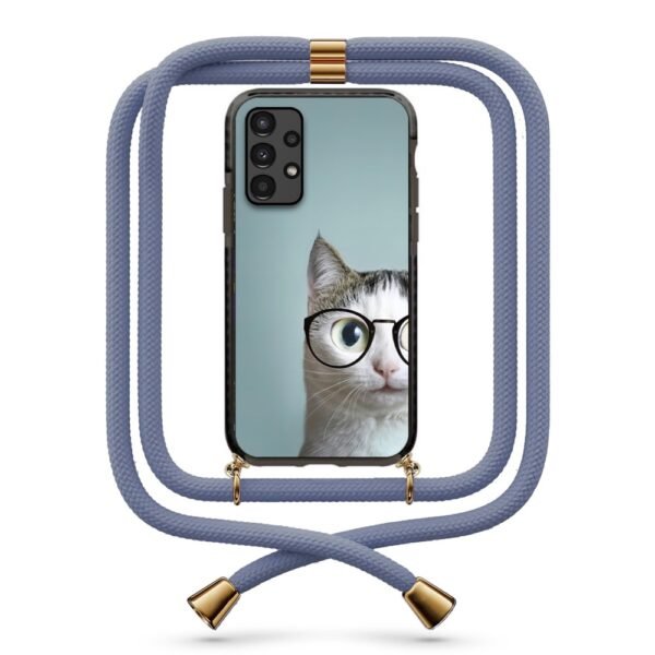 Cat glasses θήκη με κορδόνι & σχέδιο 9868 για Galaxy A13 4G