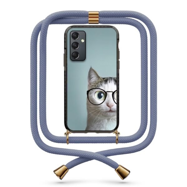 Cat glasses θήκη με κορδόνι & σχέδιο 9868 για Galaxy A14