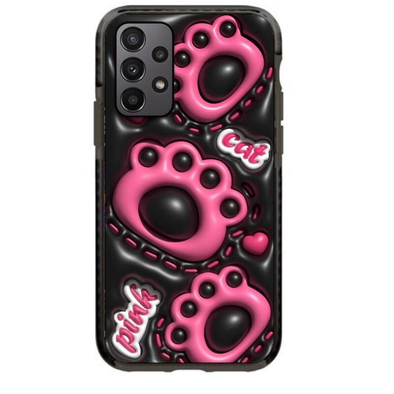Pink cat paws θήκη κινητού 91693 γιά Galaxy A23