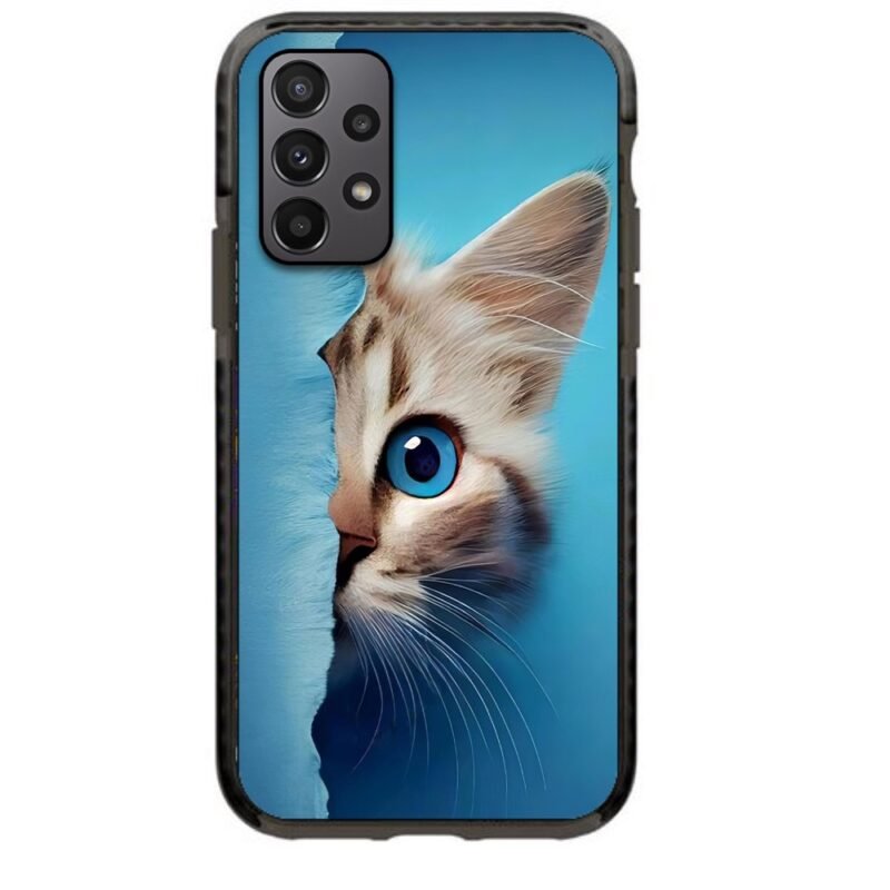 Half cat face θήκη κινητού 91932 γιά Galaxy A23