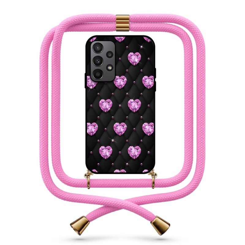Diamond hearts θήκη με κορδόνι & σχέδιο 9742 για Galaxy A23