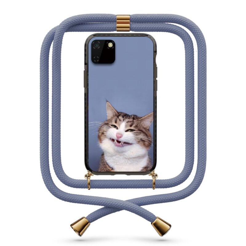 Strange cat θήκη με κορδόνι & σχέδιο 9869 για Huawei Y5P 2020