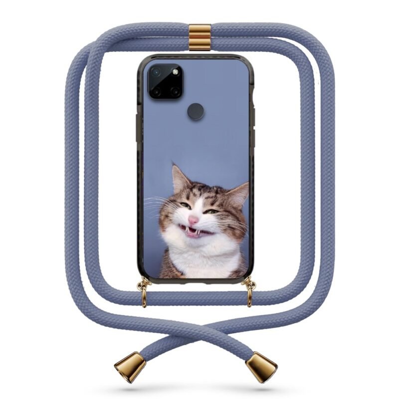 Strange cat θήκη με κορδόνι & σχέδιο 9869 για Realme C21Y