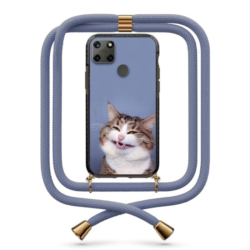 Strange cat θήκη με κορδόνι & σχέδιο 9869 για Realme C25Y