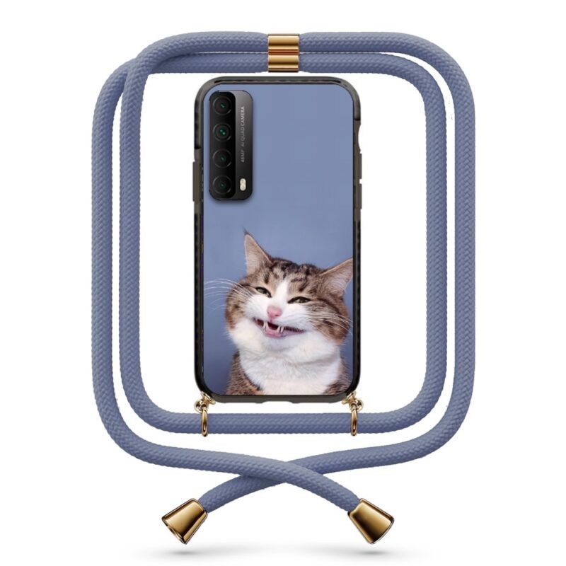 Strange cat θήκη με κορδόνι & σχέδιο 9869 για Huawei P Smart 2021