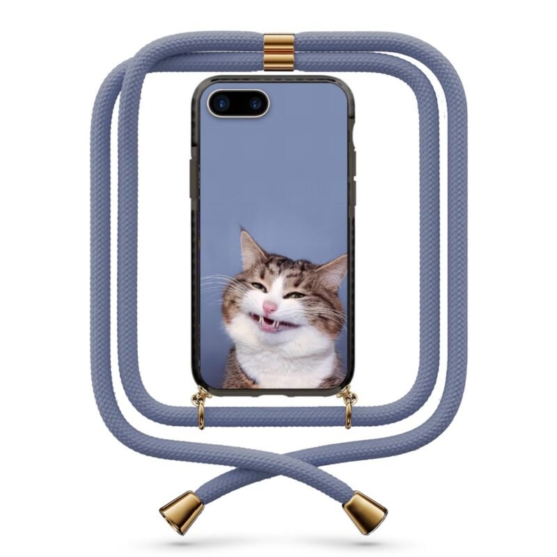 Strange cat θήκη κινητού με κορδόνι 9869 γιά iPhone 7 Plus /8 Plus