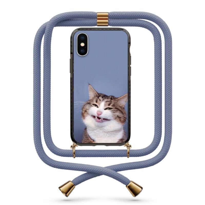 Strange cat θήκη κινητού με κορδόνι 9869 γιά iPhone X/XS