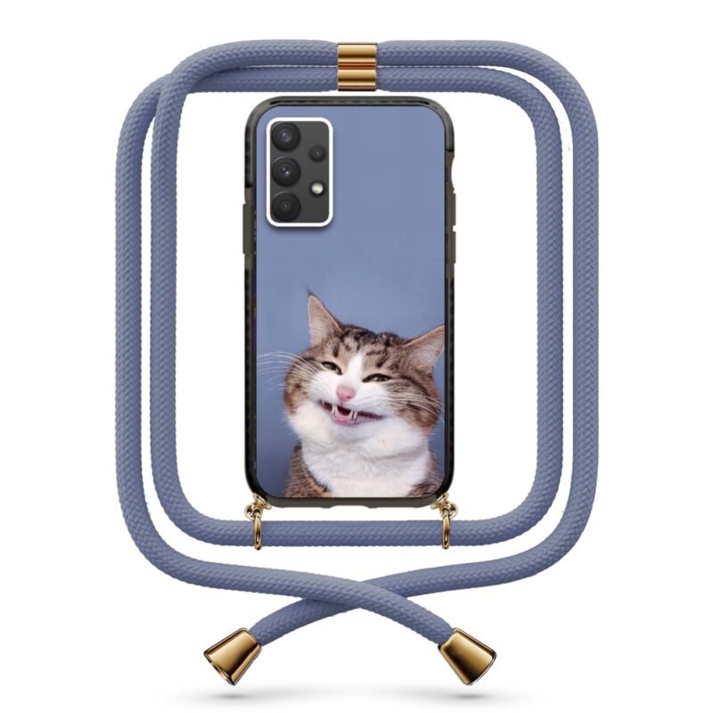 Strange cat θήκη με κορδόνι & σχέδιο 9869 για Galaxy A32 4G