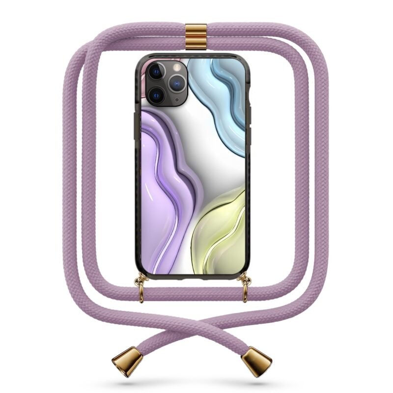 3d colorful shapes θήκη κινητού με κορδόνι 9813 γιά iPhone 11 Pro Max