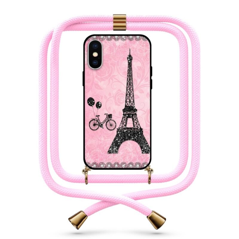 Eiffel tower θήκη κινητού με κορδόνι 9744 γιά iPhone X/XS