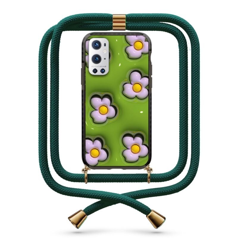 Flower pattern θήκη με κορδόνι & σχέδιο 9871 για Oneplus 9