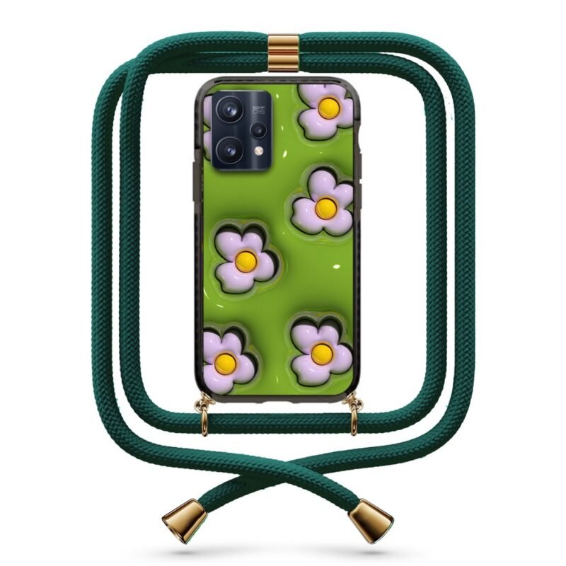 Flower pattern θήκη με κορδόνι & σχέδιο 9871 για Realme 9 Pro Plus