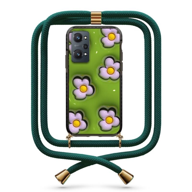 Flower pattern θήκη με κορδόνι & σχέδιο 9871 για Realme GT NEO 2