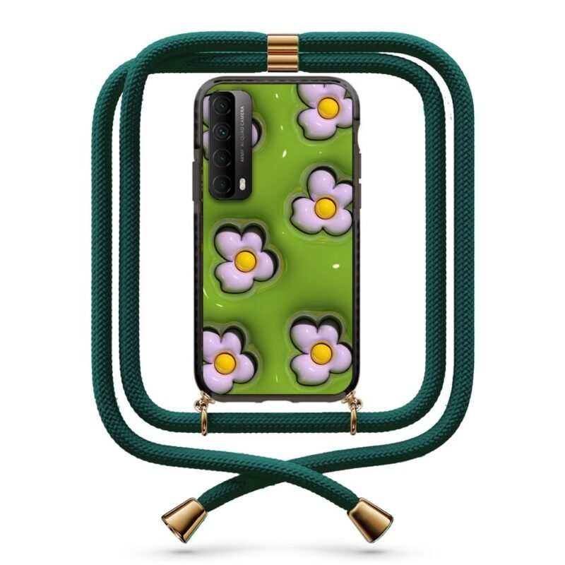 Flower pattern θήκη με κορδόνι & σχέδιο 9871 για Huawei P Smart 2021