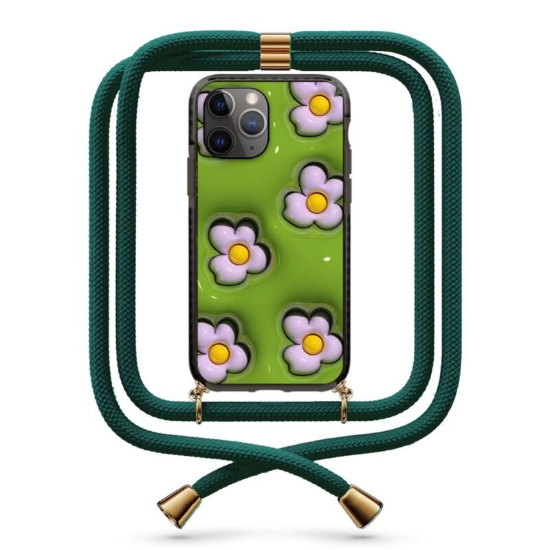 Flower pattern θήκη κινητού με κορδόνι 9871 γιά iPhone 11 Pro