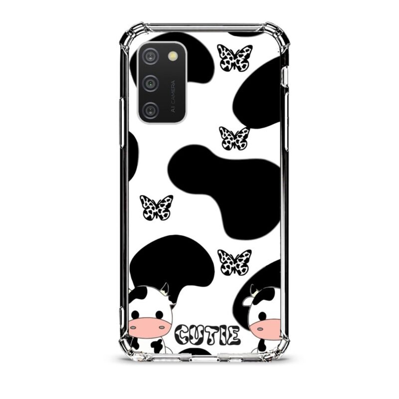 Cow print θήκη διάφανη & σχέδιο  d1077 γιά Galaxy A02s