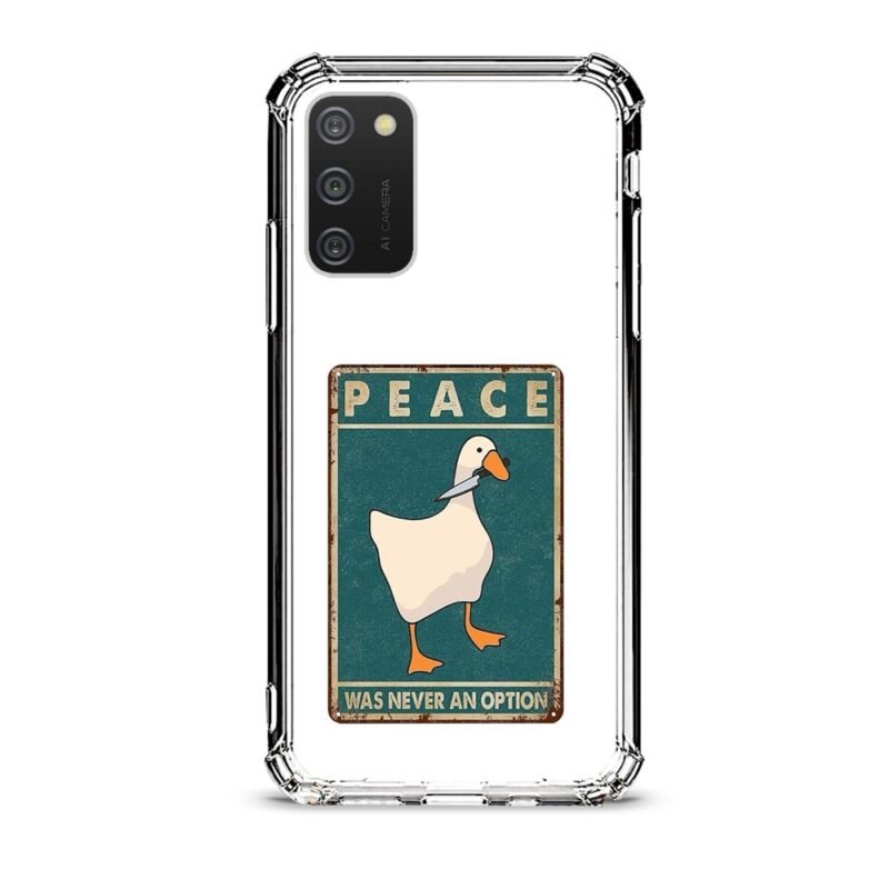 No piece duck θήκη διάφανη & σχέδιο  d1107 γιά Galaxy A02s