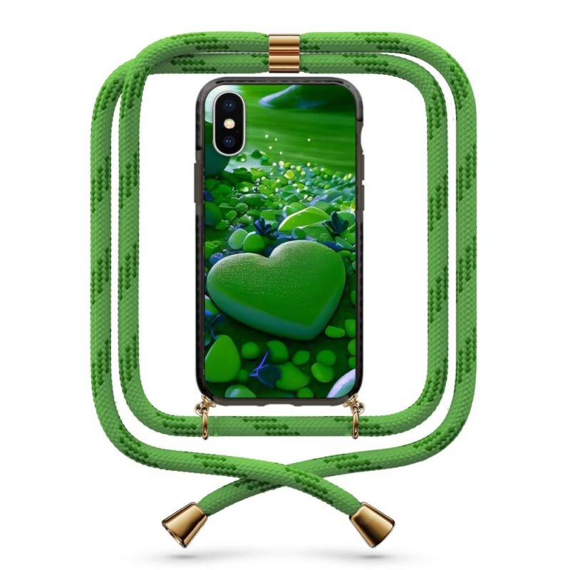 Stone hearts  θήκη κινητού με κορδόνι 9872 γιά iPhone X/XS