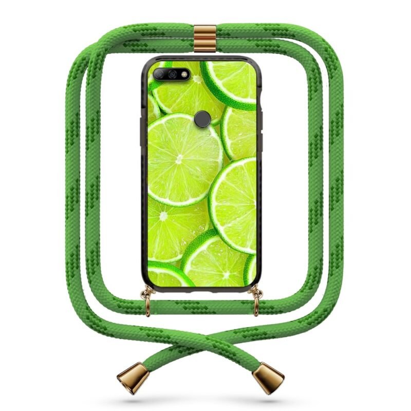 Lime θήκη με κορδόνι & σχέδιο 9873 για Huawei Y7 2018