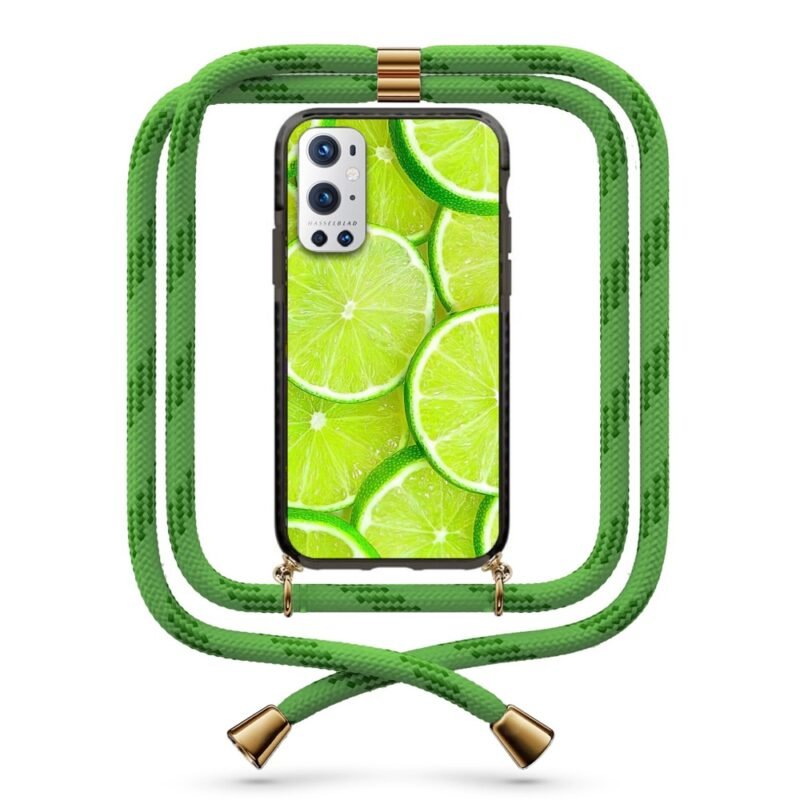 Lime θήκη με κορδόνι & σχέδιο 9873 για Oneplus 9