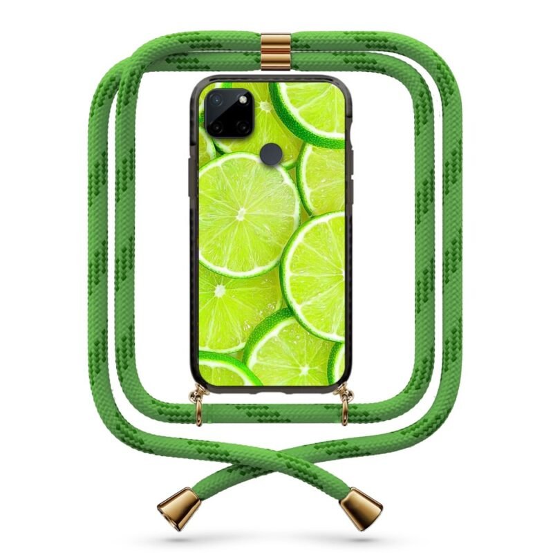 Lime θήκη με κορδόνι & σχέδιο 9873 για Realme C21Y